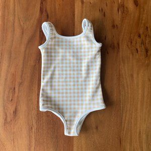 Gingham Print Swimsuit NWOT 18-24 months